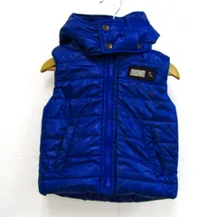 ディーゼル ベスト ジャケット アウター 中綿入り フード ベビー 男の子用 12Mサイズ ブルー DIESEL 【中古】