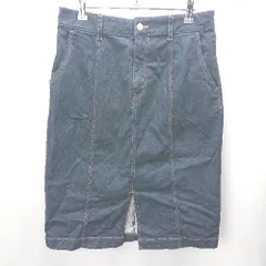 ◇ LOYAL PARTY 膝上丈 台形 スカート サイズXL インディゴブルー レディース E  【1406050078652】