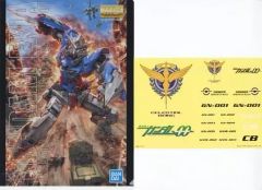 [중고] 클리어 파일 MG GN-001 건담 엑시아 A4 클리어 파일 & 스티커 세트 [이치 반 쿠지 기동 전사 건담 건프라 2021] I상