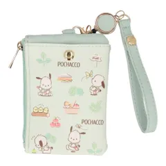 ☆ ポチャッコ ☆ キャラクター キー＆パスポーチ パスポーチ リール付き パスケース キーケース 定期入れ 定期券入れ キーポーチ カードケース ミニポーチ 小物入れ キャラクターグッズ サンリオグッズ レディース 女性 女の子 学生 通勤 通学