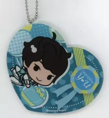 【中古】キーホルダー・マスコット(男性) 上村祐翔(SparQlew) 「セガコラボカフェ Kiramune cafe ハート型カラーアクリルボールチェーン バルーンver.」