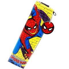 スパイダーマン 縦型スリムペンポーチ （黄色壁） ペンケース 筆箱