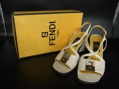 FENDI フェンディ レザー サンダル ヒール 表記サイズ 351/2 (約22.5cm