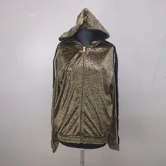 ZARA 豹柄　38 レオパード　ジップパーカー　ベロア　Y2k 平成ギャル　サイドライン