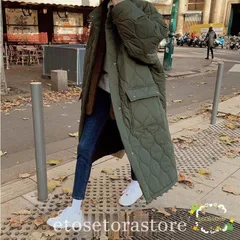 ✨タグ付き✨le chanter ルシャンテ 中綿 ロングコート カーキ 38 ✨タグ付き✨le chanter ルシャンテ 中綿 ロングコート カーキ 38