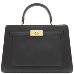 コーチ COACH 2WAYバッグ レーン キャリー オール リファインドペブルレザー スネークエンボスドレザー ブラックマルチ ゴールド金具 黒 ハンドバッグ ショルダー  C8211 【保存袋】【中古】