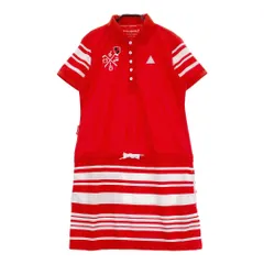 サイズ：L LE COQ GOLF ルコックゴルフ  半袖ワンピース  レッド系 [240101459767] ゴルフウェア レディース ストスト