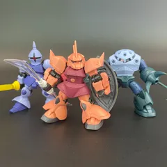 MOBILE SUIT ENSEMBLE 27 28 シャア専用ゲルググ/ズゴック/ギャン 3機セット品 【組立済】 モビルスーツアンサンブル バンダイ ガシャポン ガチャ ガンダム 1441