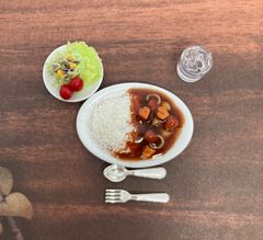 ミニチュアフード　カレーライスセット