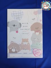 自由帳　B5Sサイズ　白無地　WITH YOU ANIMAL　（間違い探し・心理チャート付き）206448