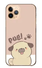 iPhone 17e ケース アイフォン17e スマホケース ハードケース パグ ぱぐ 犬 いぬ 動物 アニマル かわいい 可愛い イラスト ほのぼの 癒し カラー02