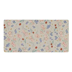 【売れ筋】お手入れ簡単 防炎 40×80cm 防カビ 抗菌 室内 防臭 フィオーレ 玄関マット 花柄 ND-5182 ベストコ 掃除機らくらく玄関マット