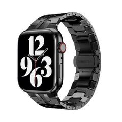 アップルウォッチバンド（Apple Watchバンド）アイアンメタルバンド【ブラック】38mm/40mm/41mm/42mm/44mm/45mm/46mm/49mm対応 [BELTIES]