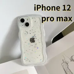 【SHOPS】iPhone12 pro max スマホケース なみなみ クリア シンプル 軽量 おしゃれ かわいい 透明 E047