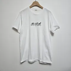 PAUL SMITH(ポール・スミス) メンズ シマウマ サイクル クルー Tシャツ ホワイト ( M ）
