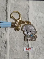 F47★E82ハンドメイド★トイプードル★キーホルダー★寿工房