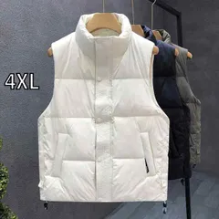 [4XL]秋冬 コーデ メンズ  服 シンプル ファッション オシャレ 大人 かっこいい 大きいサイズ ストリート 紳士服 ハイエンド ダウン ベスト アウターベスト ノースリーブ ジャケット アウター 