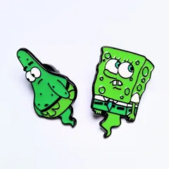 送料無料！ ★ピンズ PINS★ピンバッジ 【 SpongeBob SquarePants（スポンジボブ）】ゴーストVer./ スポンジボブ / パトリック〚アメリカン雑貨 アメトイ〛のサムネイル
