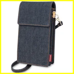 【新着商品】[ニードネットワーク] スマホポーチ レディース 岡山デニム お財布ポシェット 斜めがけ スマホショルダー インディゴブルー