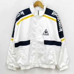 ルコックスポルティフ スイングトップ ジャケット ブルゾン アウター ゴルフウエア メンズ Lサイズ ホワイト le coq sportif 【中古】