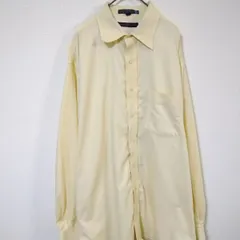 トミーヒルフィガー　長袖シャツ　メンズXL相当　黄色　オーバーサイズ　綿100％