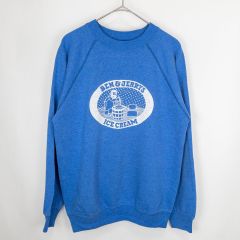 【古着】Hanes/ヘインズ BEN&JERRY'S ICE CREAM アドバタイジングスウェットシャツ ブルー Mサイズトレーナー
