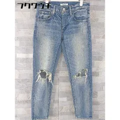◇ MOUSSY マウジー ダメージ加工 ジーンズ デニム パンツ サイズ25 インディゴ レディース 【中古】 【1103180003058】
