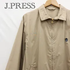 Ｊ.PRESS ジェイプレス  TCポプリン ジップアップ デッキブルゾン JROVSS0112 サイズＭ ベージュ系 アウター 薄手　メンズ
