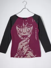 HYSTERIC GLAMOURヒステリックグラマー 2000's Y2K ヒステリックスHysterics ガール柄ラグランカットソー 長袖Tシャツ【フリー】【LTSA78844】