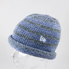 【ニューエラ正規品】ニューエラ 帽子 ビーニー ニット帽 ロールニット Roll Knit グレーボーダー(商品番号：14312097)