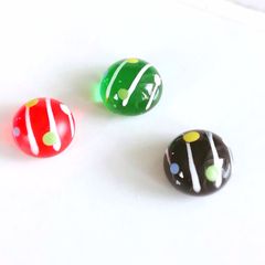 ガラスナギット② 4個 シーグラス ビーチグラス ミックス レア レッド グリーン ブラック カラフル ヨーヨー 夏 夏祭り キャンディーカラー シーグラスアート セット販売 キット 素材 アクセサリー素材 大きめ 小さめ 丸い 可愛い  限定