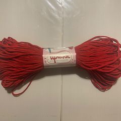 【2玉セット】コードヤーン Iriska（イリスカ）5mm 『レッド』ロシアヤーン かぎ針編み ハンドメイド 糸 tシャツヤーン ズパゲッティ
