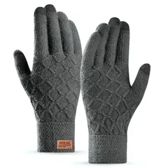 メンズ用 メンズ手袋 タッチパネル グローブ 自転車手袋 防寒グローブ てぶくろ 暖かい 秋冬 ふわふわ裏起毛 冬用 冬 ランニング ニット手袋 サイクルウェア 防寒手袋 ジョギング スマホ対応 アウトドア メンズ レディース 手袋 男女兼用 [GOKEI]