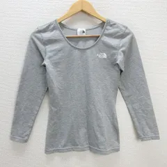 y■ノースフェイス/THE NORTH FACE ロングスリーブ インナーTシャツ/アンダーウェア■灰【レディースM】LADIES/150【中古】