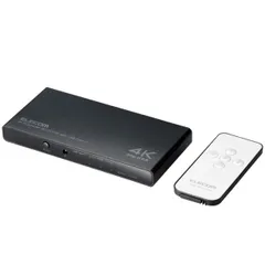 【新品・7営業日以内発送】エレコム ELECOM DH-SW4KC41BK HDMI 切替器 USB Type－C×1入力 タイプA×4入力 1出力 4K 60Hz HDMI2．0b ミラーリング ブラック DHSW4KC41BK【沖縄離島販売不可】