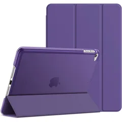 【新着商品】mini 4 iPad ケース (iPad mini 5 JEDirect 2019モデル非対応) 三つ折スタンド オートスリープ機能 (パープル)