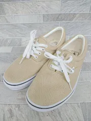◇ Θ VANS ヴァンズ V95CLA スニーカー シューズ サイズ24.0㎝ ベージュ レディース P  【1409090041785】