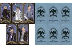 【中古】キャラカード フロイド・リーチ カードセット ホログラム(ビジュアルカード5枚＆保護フィルム6枚セット) 「ディズニー ツイステッドワンダーランド」 ディズニーストア限定