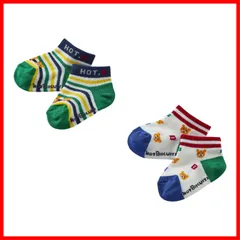 【特価商品】ローカットソックスパック ホットビスケッツ] 男の子 [ミキハウス 女の子 BISCUITS] ベビー HOT 子供服 [MIKIHOUSE 74-9635-688