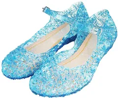 『特価』 サンダル ストラップ キラキラ キッズ お姫様 ドレスシューズ なりきり17cm-20cm 滑り止め 子供靴 プリンセス 発表会 ピアノ 女の子用 結婚式 ハロウィン ラバーサンダル コスプレ クリスマス [CQDY] パーティー最適