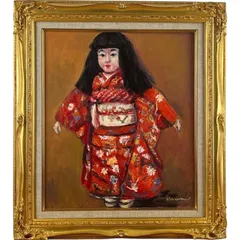 油彩画 アンティーク・ドール Ｆ６　　　　　　　　　　　インテリア アンティーク 油彩画 アンティーク・ドール F6 インテリア アンティーク