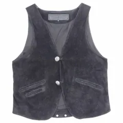 CHROME HEARTS クロムハーツ（原本無） ベスト 国内正規品 2B クロスボール レザー スエード ベスト ブラック系 S【中古】のサムネイル