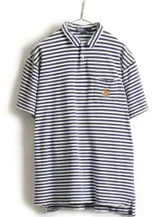 90s USA製 クッキー クレスト ■ POLO ポロ ラルフローレン ボーダ
