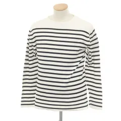 【中古】ジョンスメドレー JOHN SMEDLEY ハイゲージ コットン ボーダー クルーネック プルオーバーニット ホワイトxブラック【サイズS】【メンズ】