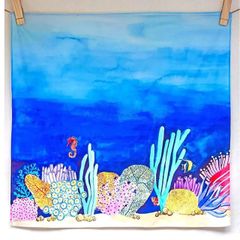 Wonderie プレイクロス　‘Amongst Corals‘ （アモングスト コーラルズ）