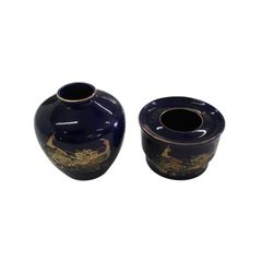 昭和レトロ！ 九谷焼【正峰】応接揃え 花瓶と灰皿 - メルカリ