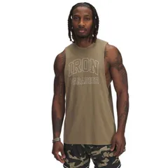 【送料無料】 アンダーアーマー メンズ Tシャツ トップス Men's Under Armour Project Rock Iron Paradise Sleeveless Shirt Bayou
