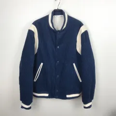 ZARA(ザラ) ZARA コーデュロイ バーシティ ボンバー ブルゾン ジャケット メンズ L