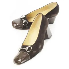 ⭐️美品GUCCI グッチ　スクエアトゥ　チャンキーヒール　パンプス　ハイヒール グッチ GUCCI パンプス ハイヒール チャンキーヒール スクエア