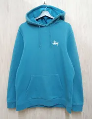 STUSSY フードロゴ刺繍 スウェット パーカー M ライトブルー 楽天市場】ステューシー パーカー フード刺繍ストックロゴ